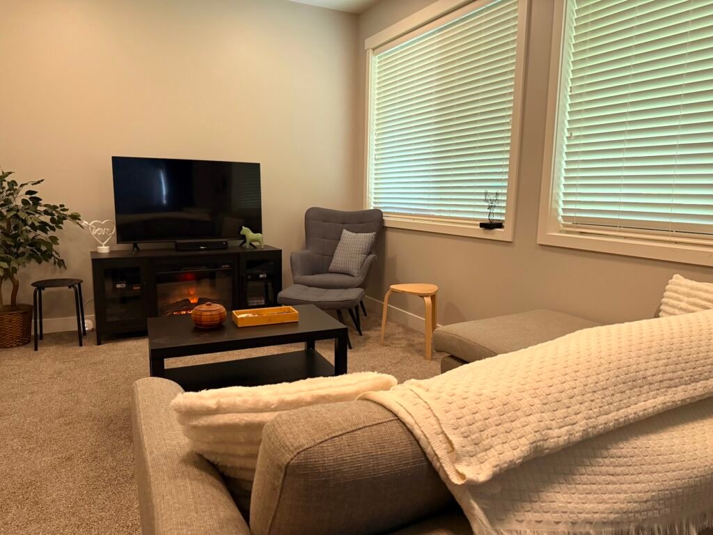 Living room fire